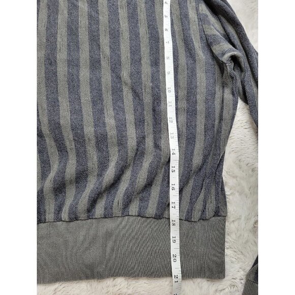 People Of Leisure Stripe Drawstring Long Sleeve Hoodie Size S - Picture 10 of 12